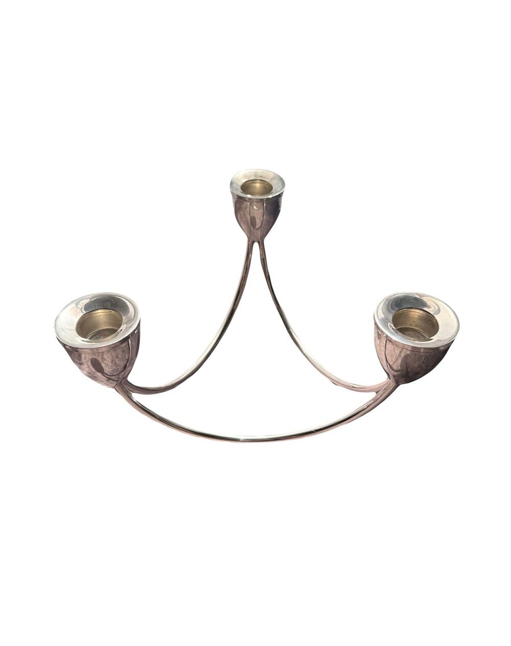 Vintage Sterling Silver Weighted MCM Candelabra